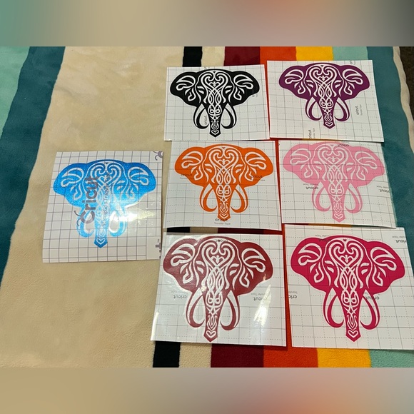 Tribal Elephant Vinyl Decal 🐘 - Picture 2 of 4